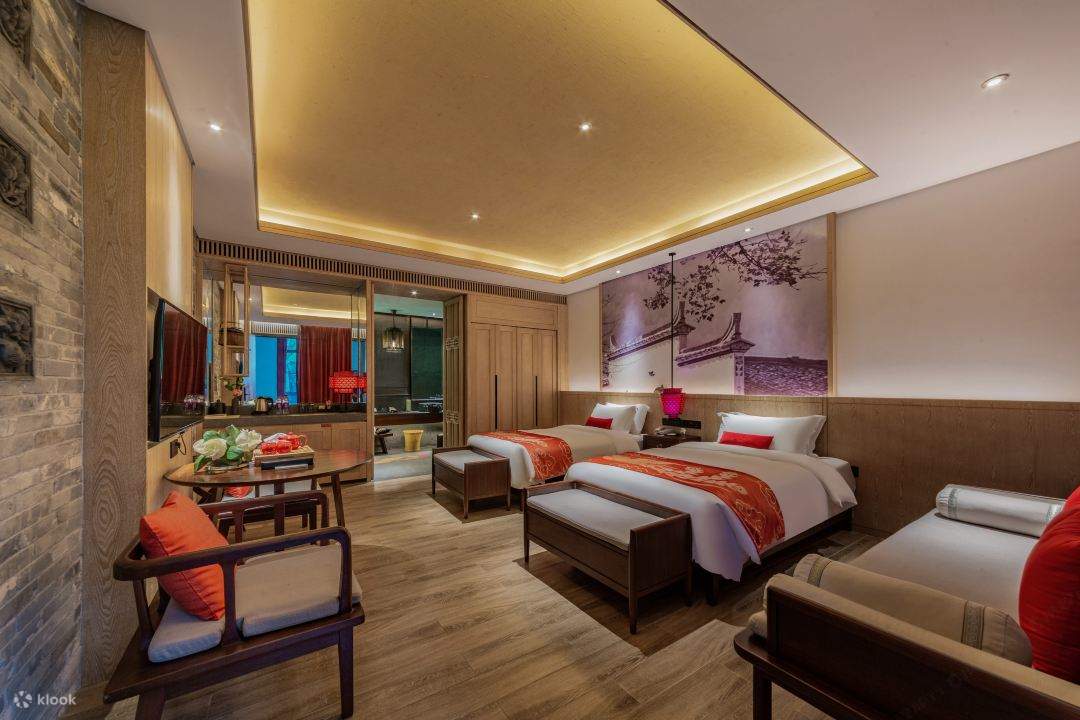 [Di dalam Bandar Purba Gankeng/Terus sampai ke Futian Port Line 10] Shenzhen OCT Gankeng Ancient Town - Pakej Penginapan Hotel Phoenix Hakka